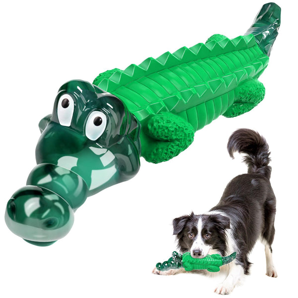 Dog Chew Toys for Aggressive Chewers: Tough Dog Toys for Large Dogs - Indestructible Dog Toys - Heavy Duty Dog Toys -Dog Toys for Small/Medium/Large Dogs Breed Crocodile Toy