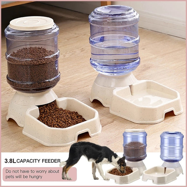 Automatic Pet Feeder & Large Dog Water Dispenser - Pet Super Market