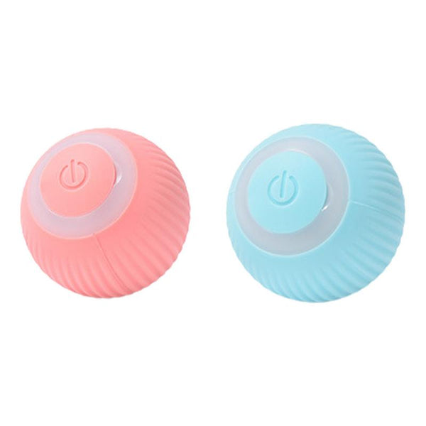 Rechargeable Cat Ball Toy Smart Automatic Rolling Kitten Toys 360 Degree Spinning Ball For Cats Usb Rechargeable Pet Toys