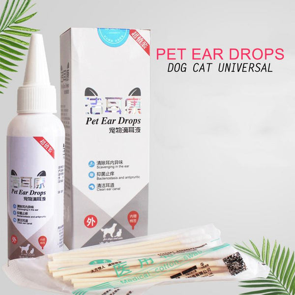 Pet Ear Drops and Cleaning Solution